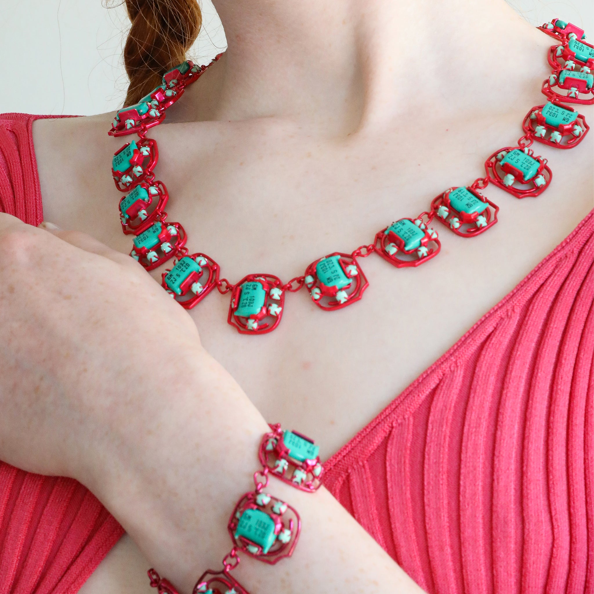 Mind Maze Necklace with E-Waste elements & Silver